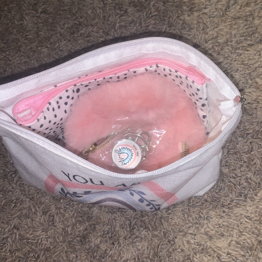 3 bags with keychain charm